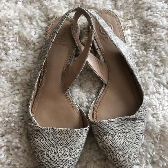 Tory Burch Snake print D’Orsay slingback flats - Picture 4 of 10